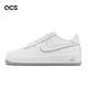 Nike 休閒鞋 Air Force 1 GS 大童鞋 女鞋 白 灰 AF1 小白鞋 灰邊 DX5805-100 product thumbnail 3