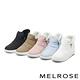 短靴 MELROSE 美樂斯 率性時尚純色防潑水布厚底短靴－藍 product thumbnail 7