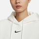 Nike 帽T Phoenix Fleece 女款 白 黑 內刷毛 大口袋 抽繩 寬鬆 連帽上衣 DQ5861-133 product thumbnail 7