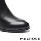 短靴 MELROSE 經典時髦流蘇造型牛皮粗高跟短靴－黑 product thumbnail 6