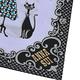 ANNA SUI 品牌黑貓圖騰字母LOGO帕領巾(黑系邊) product thumbnail 3