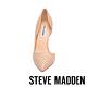 STEVE MADDEN-DREA 真皮尖頭側空高跟鞋-藕色 product thumbnail 3