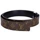 LV M9821T MONOGRAM 品牌字母釦雙面皮帶(咖啡色) product thumbnail 6