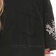 BRAPPERS 女款 個性短版五分袖燙鋁設計上衣-黑 product thumbnail 7