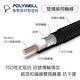 POLYWELL RCA數位同軸音源線 低音線 75歐姆 BRAID版 3M 鋁合金外殼 編織版 product thumbnail 4