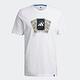 Adidas Tarot Bos M [GN8179] 男 短袖上衣 T恤 運動 休閒 訓練 塔羅牌 棉質 亞洲版 白 product thumbnail 4