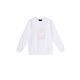 FILA KIDS 女童長袖圓領上衣-白色 5TEX-8909-WT product thumbnail 2