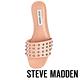 STEVE MADDEN-VIV-個性圓鉚釘寬版低跟涼鞋-米色 product thumbnail 5