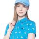 【Lynx Golf】女款吸溼排汗機能滿版俏皮CASINO骰子圖樣印花短袖POLO衫-寶藍色 product thumbnail 5
