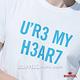 BRAPPERS 男款 U'RE MY HEART印花短袖T恤-白 product thumbnail 9