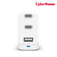 Cyberpower GaN 72W Type-C/USB 三孔 動態電源 快速充電器TR11U2C72W-TW product thumbnail 5