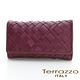 義大利Terrazzo - 小羊皮手工編織菱格紋鑰匙包-紫紅色75G2278B product thumbnail 2
