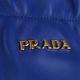 PRADA 經典金字蝴蝶結設計羊皮肩/斜背包(藍) product thumbnail 7