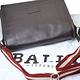 BALLY TEPOLT經典品牌LOGO紅白條紋掀蓋斜背包(咖啡色/大) product thumbnail 9