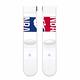 Nike 襪子 NBA 75週年款 可反摺 中筒襪 籃球襪 白 藍 紅 單雙入 長襪 DA5062-100 product thumbnail 3