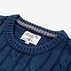 Arnold Palmer -男裝-麻花編織羅紋針織線衫-深藍色 product thumbnail 9