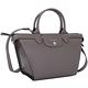 LONGCHAMP Le Pliage Heritage 牛皮兩用提包(小/深灰色) product thumbnail 3