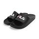 FILA Sleek Slide [4-S355W-001] 男女 涼拖鞋 基本款 LOGO 夏季 海灘 情侶穿搭 黑白 product thumbnail 6