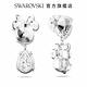 SWAROVSKI 施華洛世奇  Disney Minnie Mouse 水滴形耳環 非對稱設計, 白色, 鍍白金色 product thumbnail 6