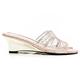 GDC-滿版水鑽玻璃感金屬調奢華亮麗楔型拖鞋-粉色 product thumbnail 2