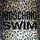 MOSCHINO SWIM英字LOGO動物皮紋棉質長版短T(豹紋) product thumbnail 3