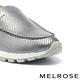 休閒鞋 MELROSE 簡約質感M字金屬飾釦全真皮厚底休閒鞋－銀 product thumbnail 6