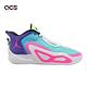 Nike 籃球鞋 Jordan Tatum 1 GS Wave Runner 藍 紫 粉紅 女鞋 大童 FV0172-400 product thumbnail 6