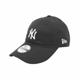 New Era 帽子 9FORTY 男女款 黑 白 老帽 棒球帽 紐約洋基 MLB 大聯盟 NY NE13529259 product thumbnail 2