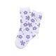 Puma 休閒襪 Fashion Crew Socks 女款 白 紫 花花 長襪 中筒襪 襪子 BB147201 product thumbnail 3