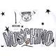 MOSCHINO 太空熊星星圖案白色棉質長版短袖T恤 product thumbnail 4