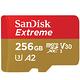 SanDisk 晟碟 (極速升級 全新版) 256GB Extreme MicroSDXC V30 A2 記憶卡 (讀取190MB/s 原廠永久保固) product thumbnail 3