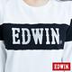 EDWIN 剪接配色 厚長袖T恤-中性-白色 product thumbnail 8