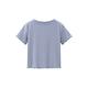 GIORDANO 女裝V領羅紋排扣上衣 - 64 海景藍 product thumbnail 7