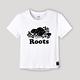 Roots 女裝- 璀璨銀河系列 星座海狸LOGO短版T恤-白色 product thumbnail 2