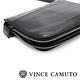 Vince Camuto 素面拉鍊手拿肩背兩用包-黑色 product thumbnail 4