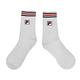 Fila 襪子 Crew Socks 男女款 白 黑紅線 基本款 單雙入 台灣製 長襪 中筒襪 SCU7003RD product thumbnail 3