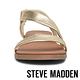 STEVE MADDEN DESSIE 寬版真羊皮透氣涼鞋-金色 product thumbnail 4