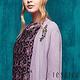 JESSICA - 寶石點綴素色毛料針織長版罩衫(紫) product thumbnail 2