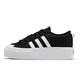 adidas 休閒鞋 Nizza Platform  女鞋 黑 白 愛迪達 三葉草 基本款 厚底 增高 經典 FV5321 product thumbnail 3