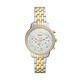 FOSSIL Neutra 輕奢雅致計時女錶 銀x金色不鏽鋼鍊帶 36MM ES5216 product thumbnail 2