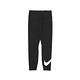 Nike 緊身褲 High-Waisted Graphic 女款 黑 白 高腰 吸濕排汗 束褲 運動 長褲 DV7796-010 product thumbnail 2