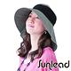 Sunlead 防曬寬緣護頸優雅蕾絲滾邊抗UV寬圓頂遮陽帽 (銀灰色) product thumbnail 3
