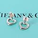 Tiffany&Co. Open Heart 鏤空愛心925純銀耳環 product thumbnail 4