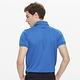 【Lynx Golf】男款吸濕排汗網眼小山貓盾型Logo短袖POLO衫-藍色 product thumbnail 5
