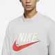 Nike 大學T Trend Over Sweatshirts 男款 厚實面料 雙重縫線 超寬鬆 穿搭 灰 橘 DM5274-050 product thumbnail 5