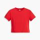 Levis Gold Tab金標系列 女款 短版彈力修身短袖T恤 硃砂紅 product thumbnail 2