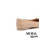 平底鞋 MODA MODAY  都會簡約金屬鍊條全真皮平底鞋－咖 product thumbnail 4