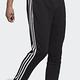 adidas 長褲 3-Stripes Pants 休閒 男款 愛迪達 三線 基本款 毛圈布 鬆緊帶 黑 白 GK8831 product thumbnail 8