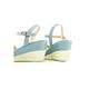 GREEN PINE夏日編織楔形涼鞋藍色(00141528) product thumbnail 8