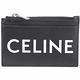 CELINE 字母印花小牛皮卡片夾/零錢包(黑色) product thumbnail 2